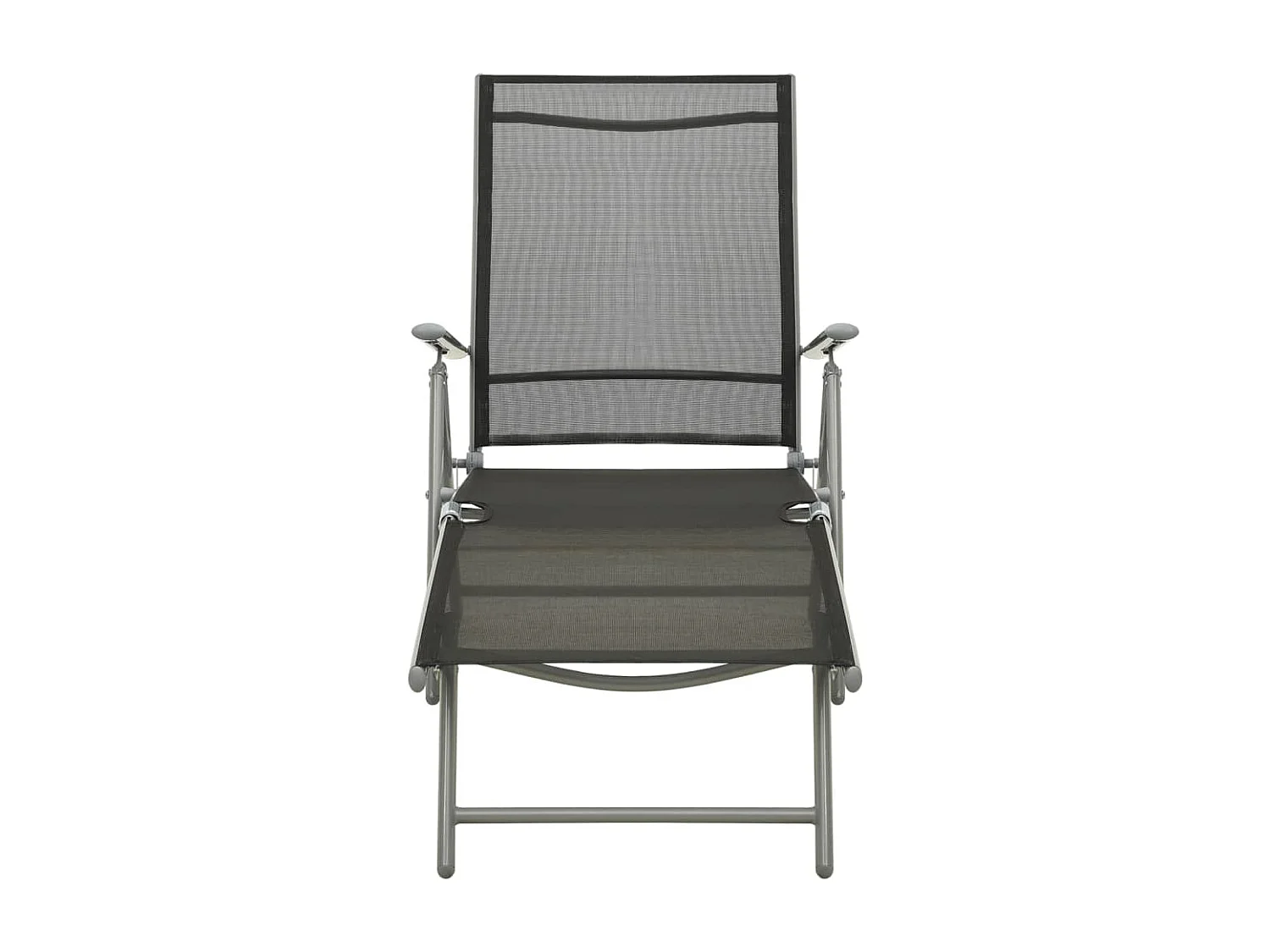 Salon de jardin 3 pcs Textilène et aluminium Argenté SSG28815