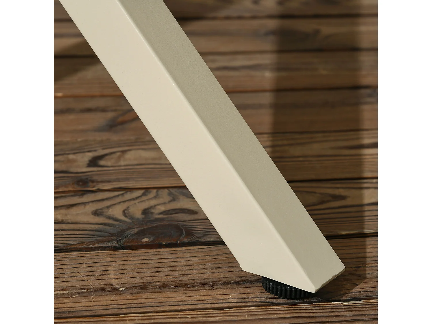 Ensemble salle à manger de jardin 4 places 5 pièces métal résine tressée beige