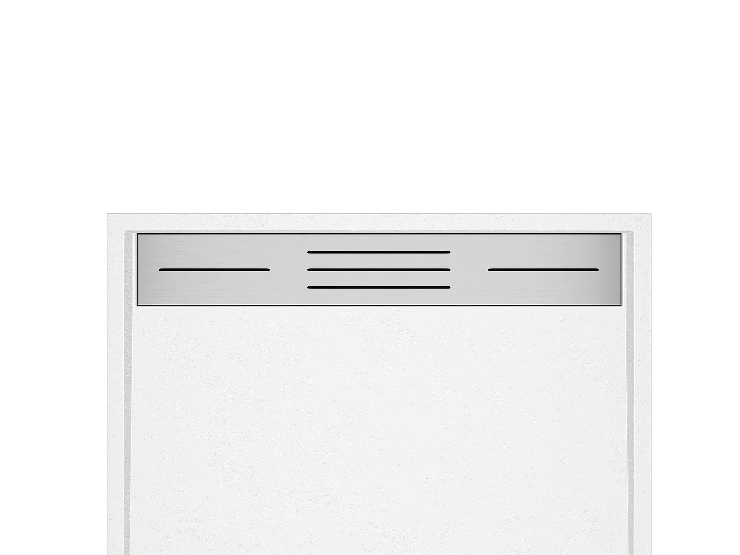 Piatto per doccia da posare o da incasso 160 x 90 cm in Resina Bianco - LYROSA