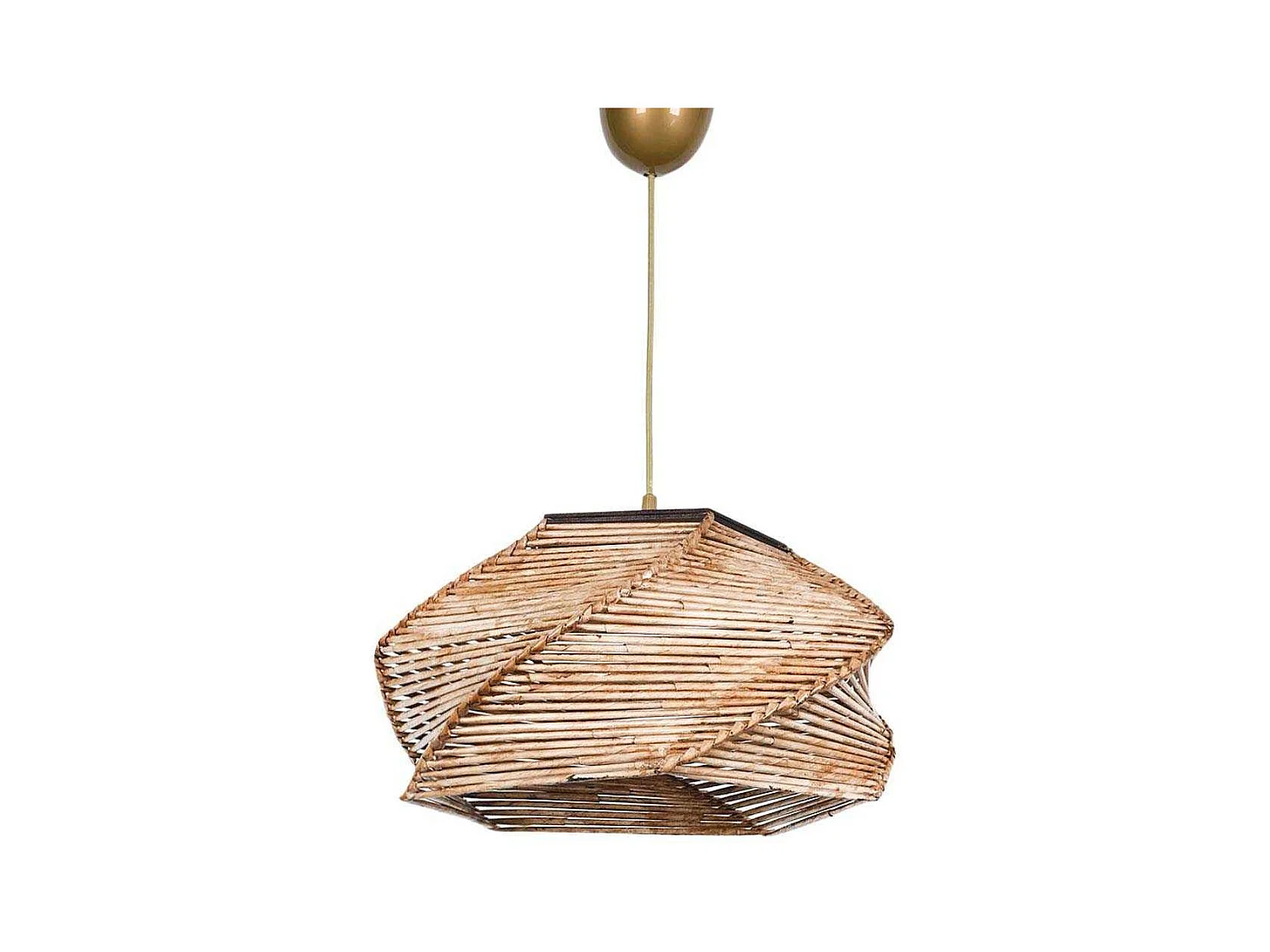 Suspension en bois style exotique Phong