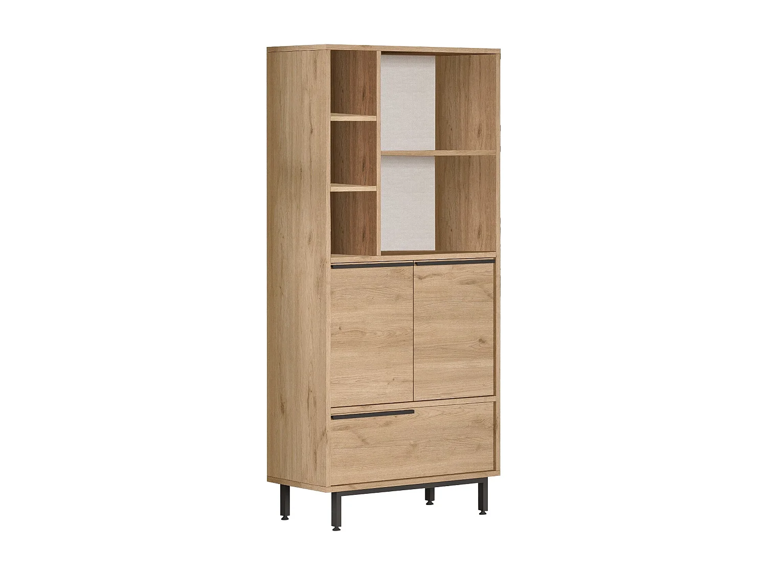 Bibliothèque Evelis L75cm Bois clair