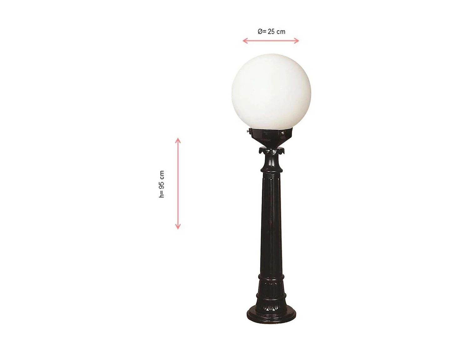 Lampadaire de jardin à poser en ABS Bop