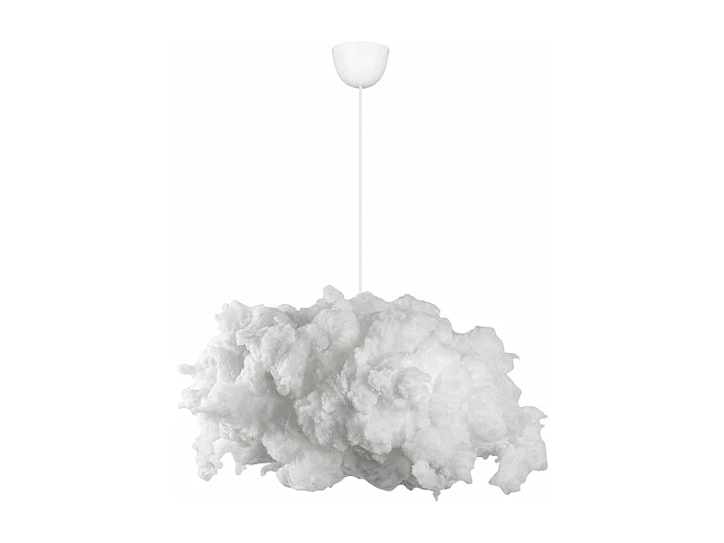 Suspension design nuage 1 lampe Cirrus L60cm Coton Blanc