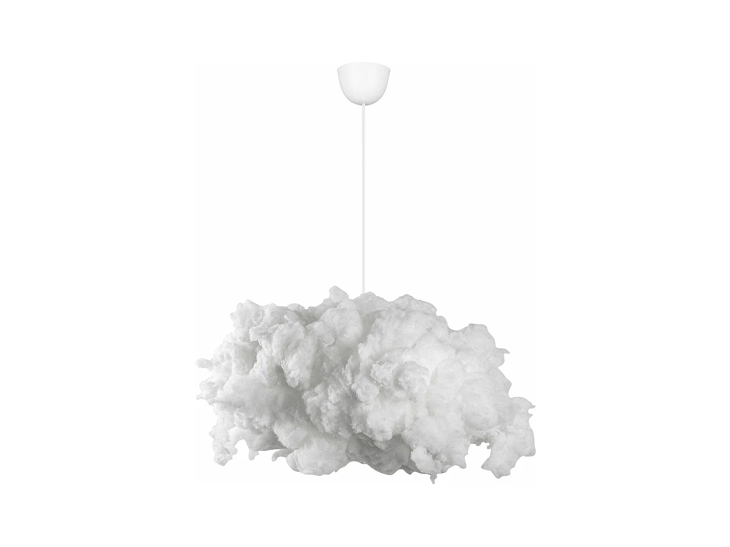 Suspension design nuage 1 lampe Cirrus L60cm Coton Blanc