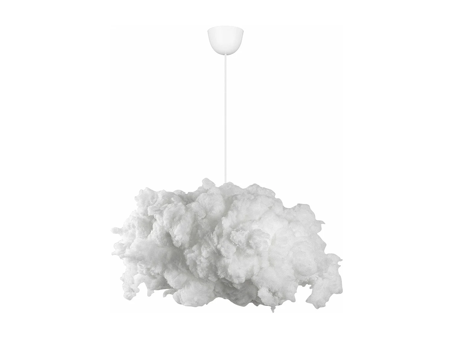 Suspension design nuage 1 lampe Cirrus L60cm Coton Blanc