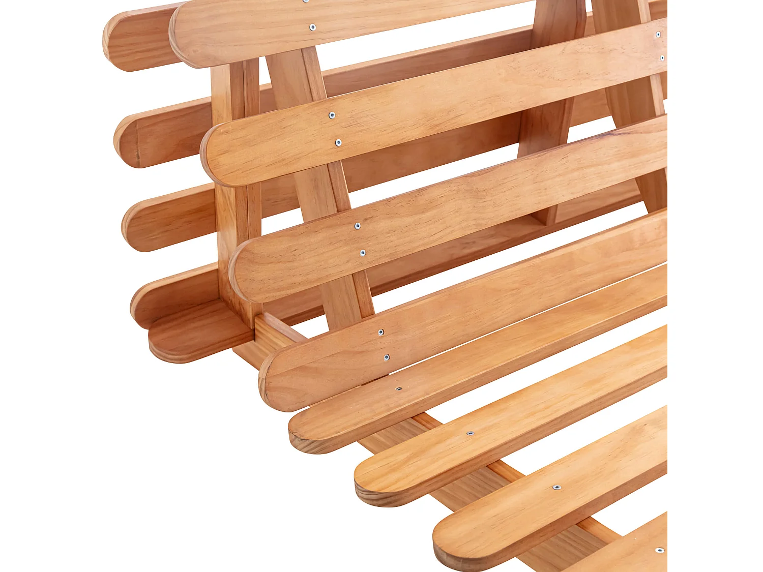 Ensemble matelas futon en coton et structure en bois massif naturel 160x200 Rouge