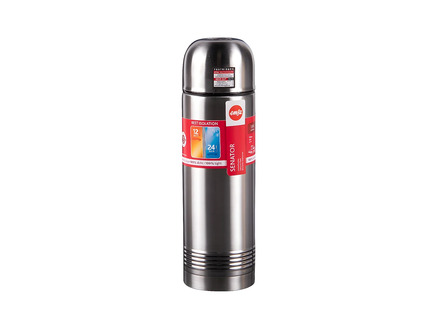 Bouteille Senator sleeve 1L en acier Inoxydable