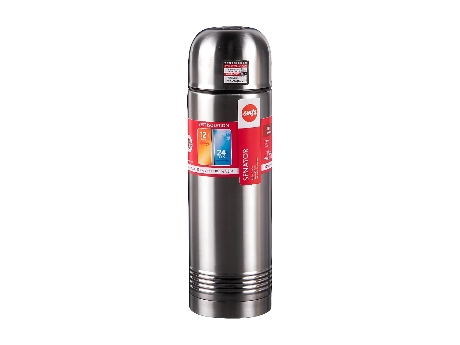 Bouteille Senator sleeve 1L en acier Inoxydable
