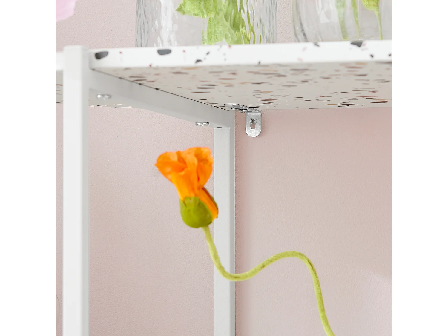 Mesa De Entrada Mesa Consola En 4 Niveles FSB89-W SoBuy