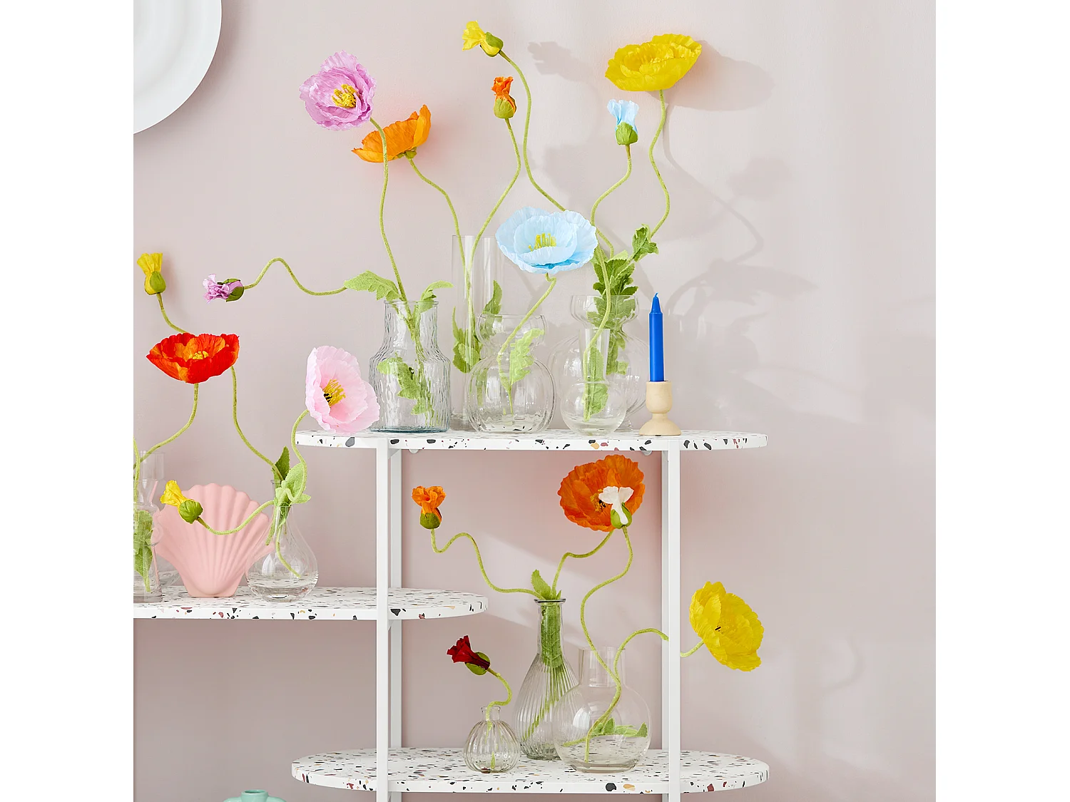 Mały stół, Konsola z 4 półkami FSB89-W