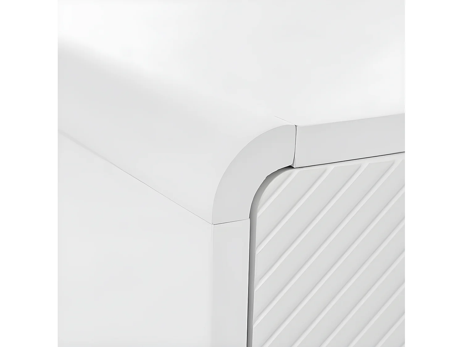 MDF dressoir - met in hoogte verstelbare planken - WIT