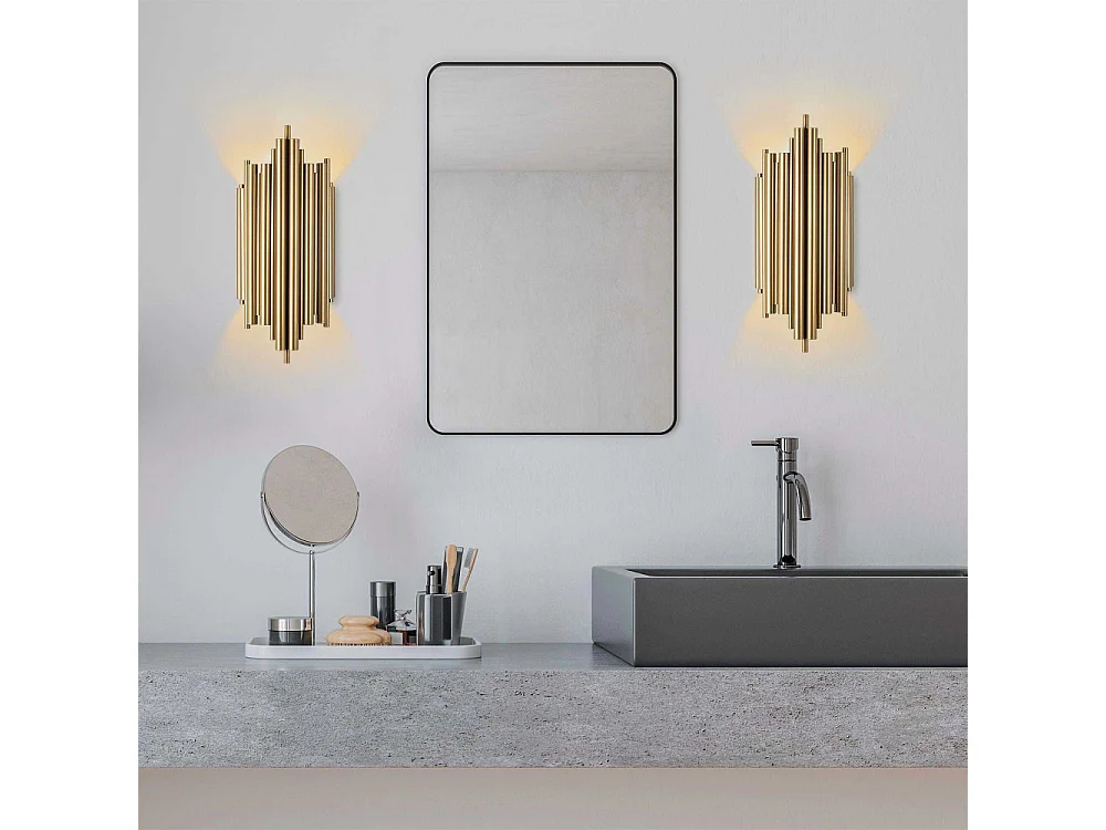 Applique murale en métal doré H50 cm - REIS