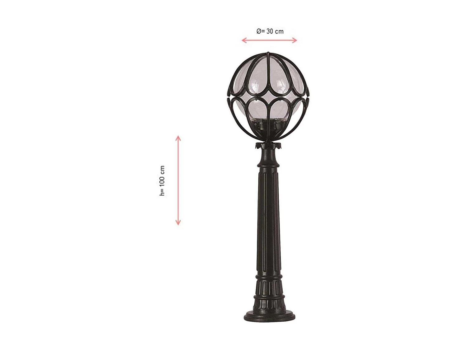 Lampadaire de jardin en ABS Marc