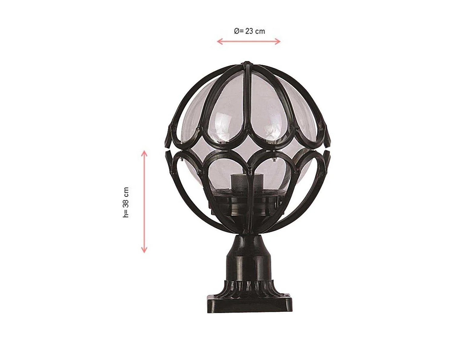 Lampe de jardin à poser en ABS Marc