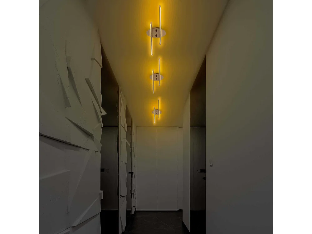 Plafonnier design Glorina L86cm Métal Noir