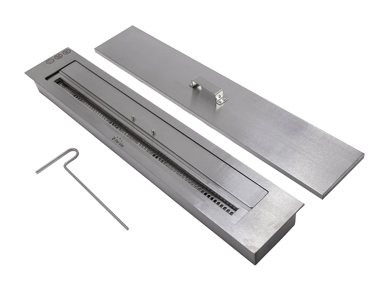 Bloco de combustão de tamanho médio com fibra cerâmica e regulador de chama