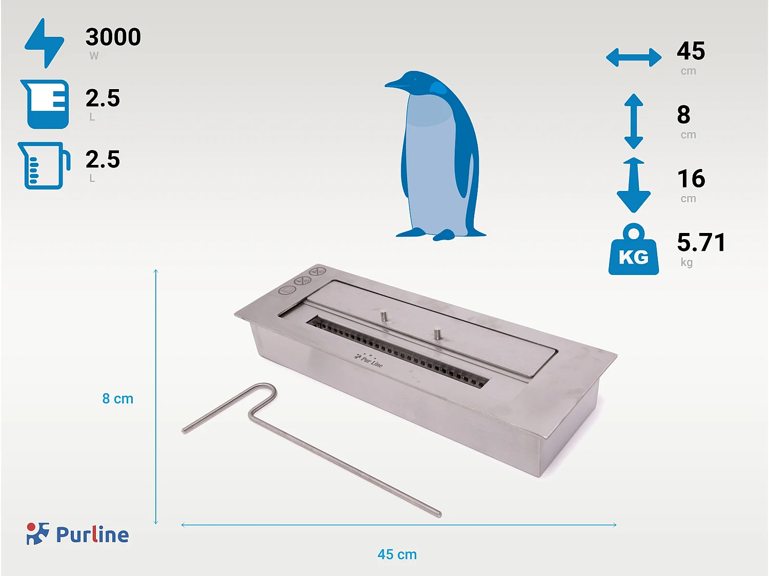 Bloc de combustion de taille moyenne avec fibre céramique et régulateur de flamme