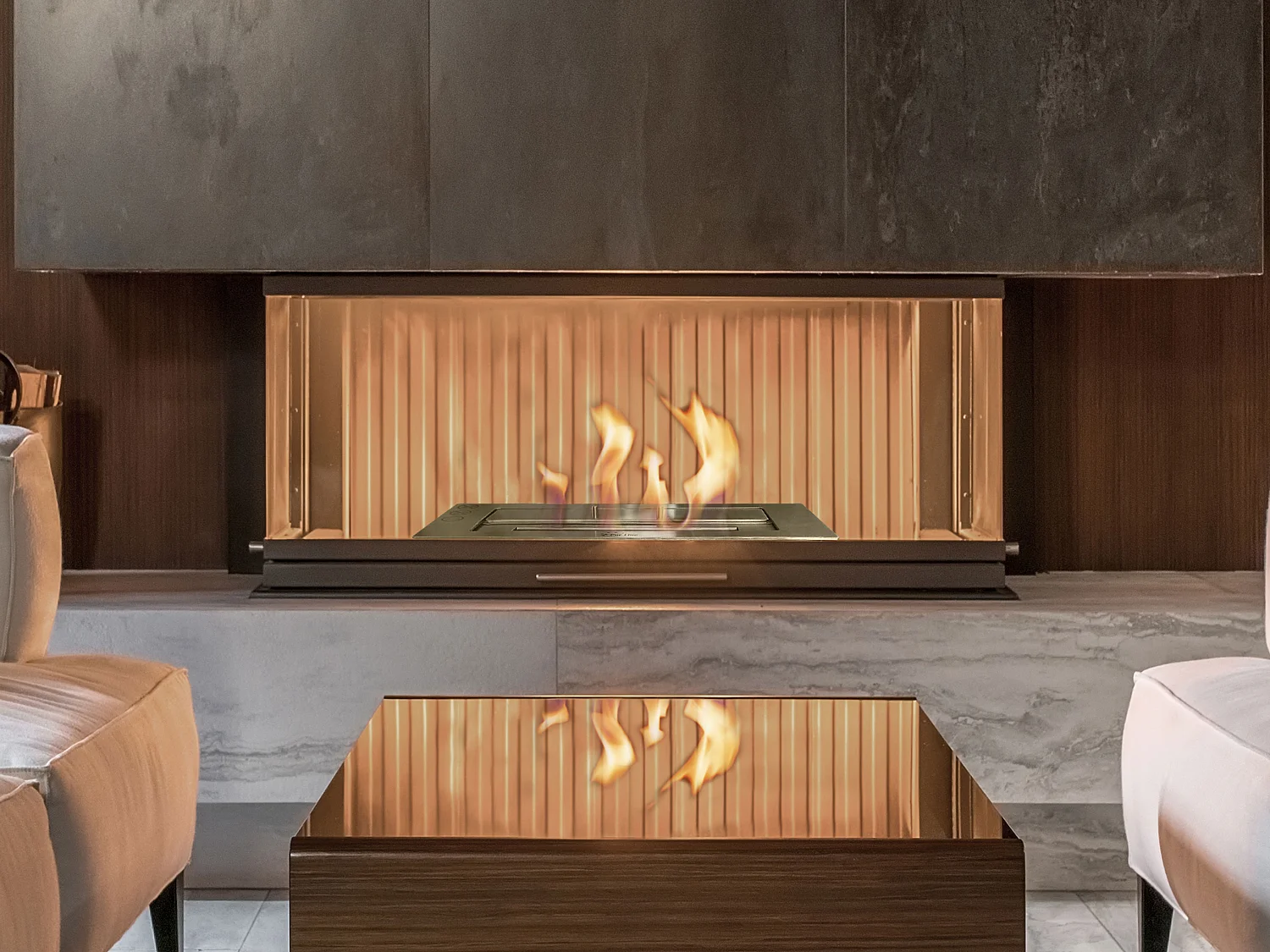 Bloque de combustión tamaño medio con fibra cerámica y regulador de llama