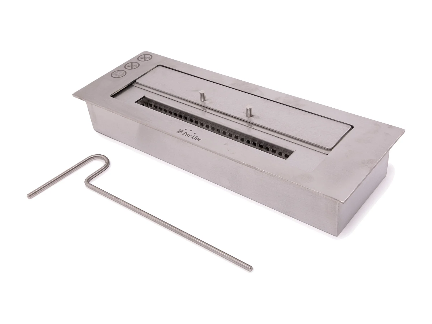 Bloque de combustión tamaño medio con fibra cerámica y regulador de llama