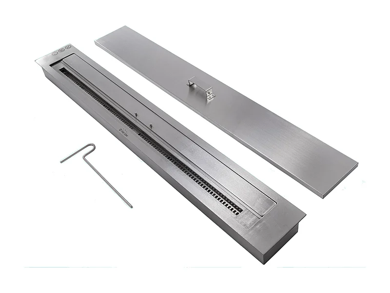 Grand bloc de combustion avec fibre céramique et régulateur de flamme