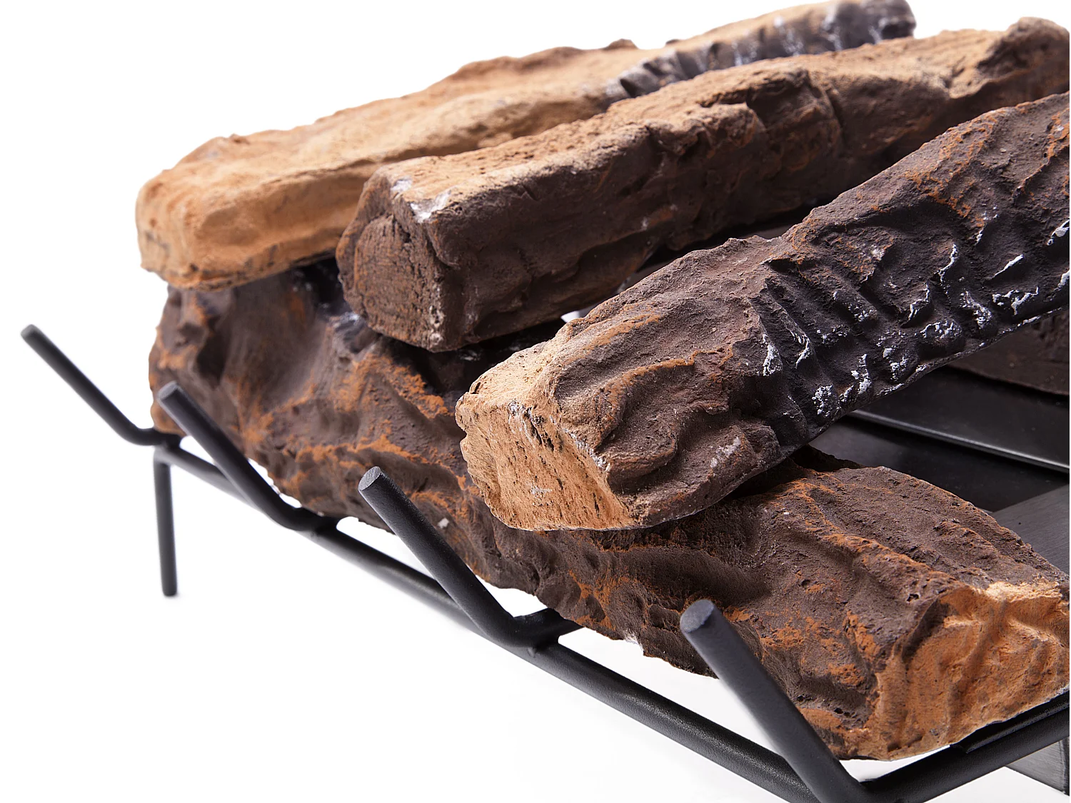 Bloc de combustion 2000W avec bûches décoratives