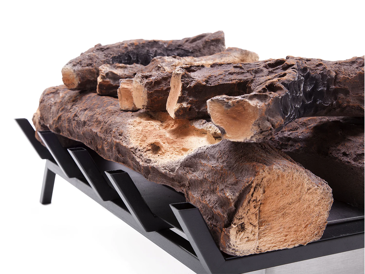 Bloco de combustão de 1,5L com toros decorativos