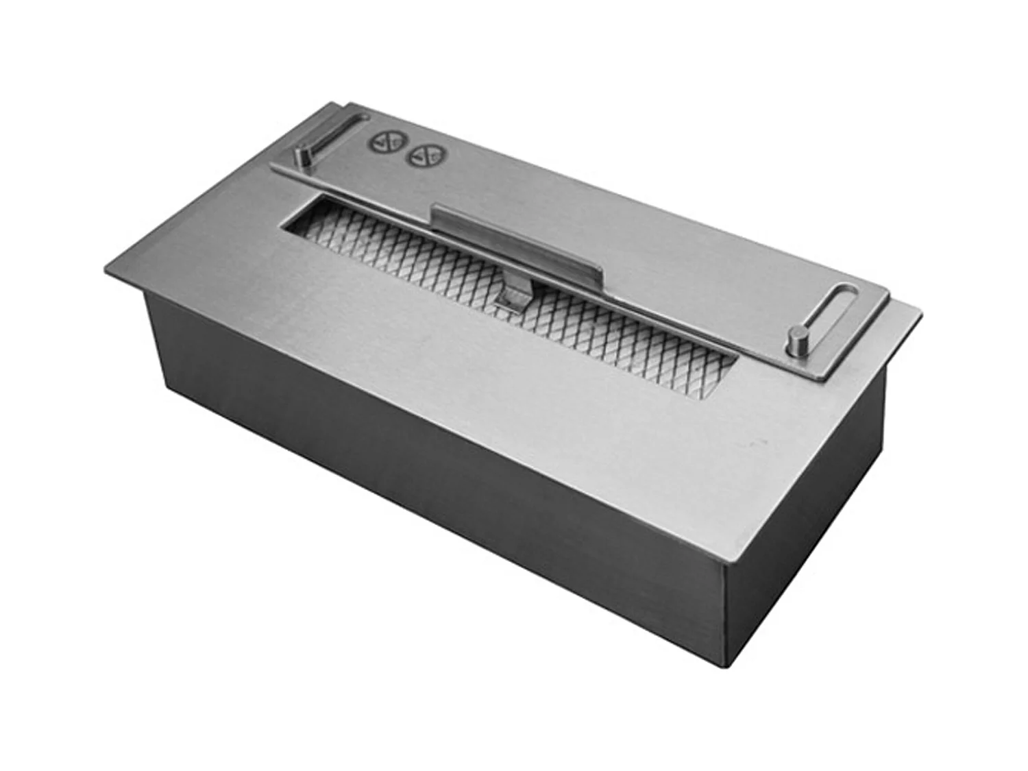 Ethanol-Kaminbrenner aus Stahl mit Keramikfaser und Flammenregulierungskappe 1L