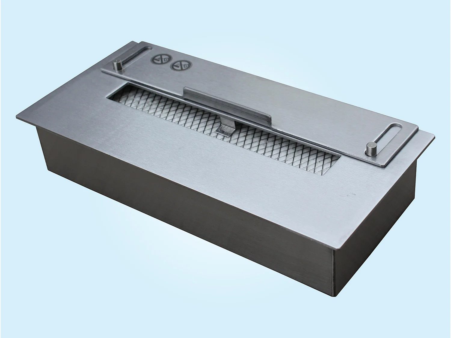 Ethanol-Kaminbrenner aus Stahl mit Keramikfaser und Flammenregulierungskappe 1L