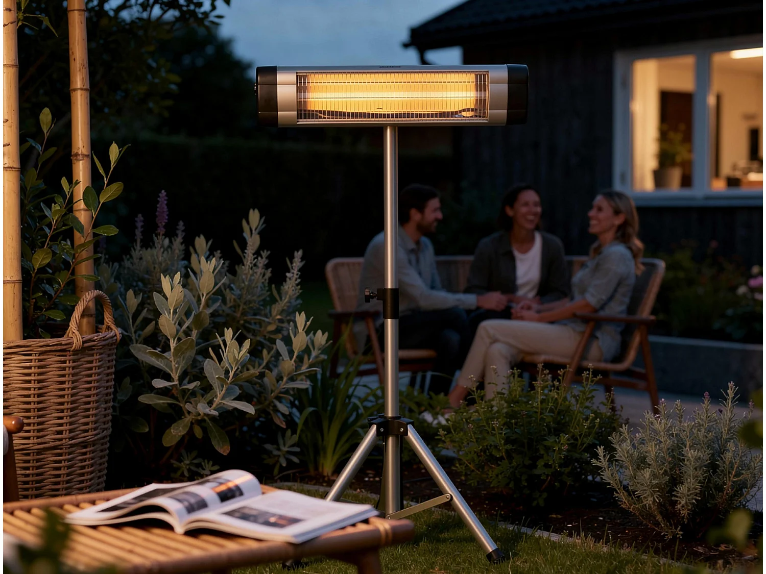 Chauffage halogène 3000W pour une utilisation intérieure ou extérieure