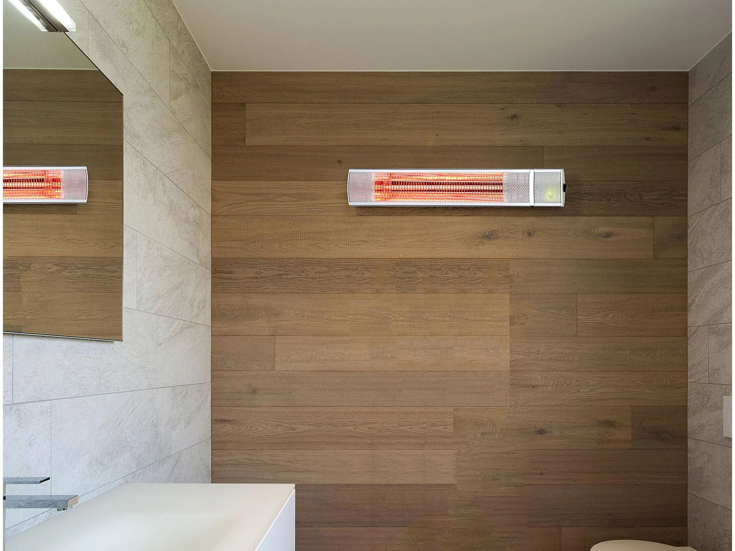 Chauffage halogène 2000W pour utilisation au plafond ou au mur