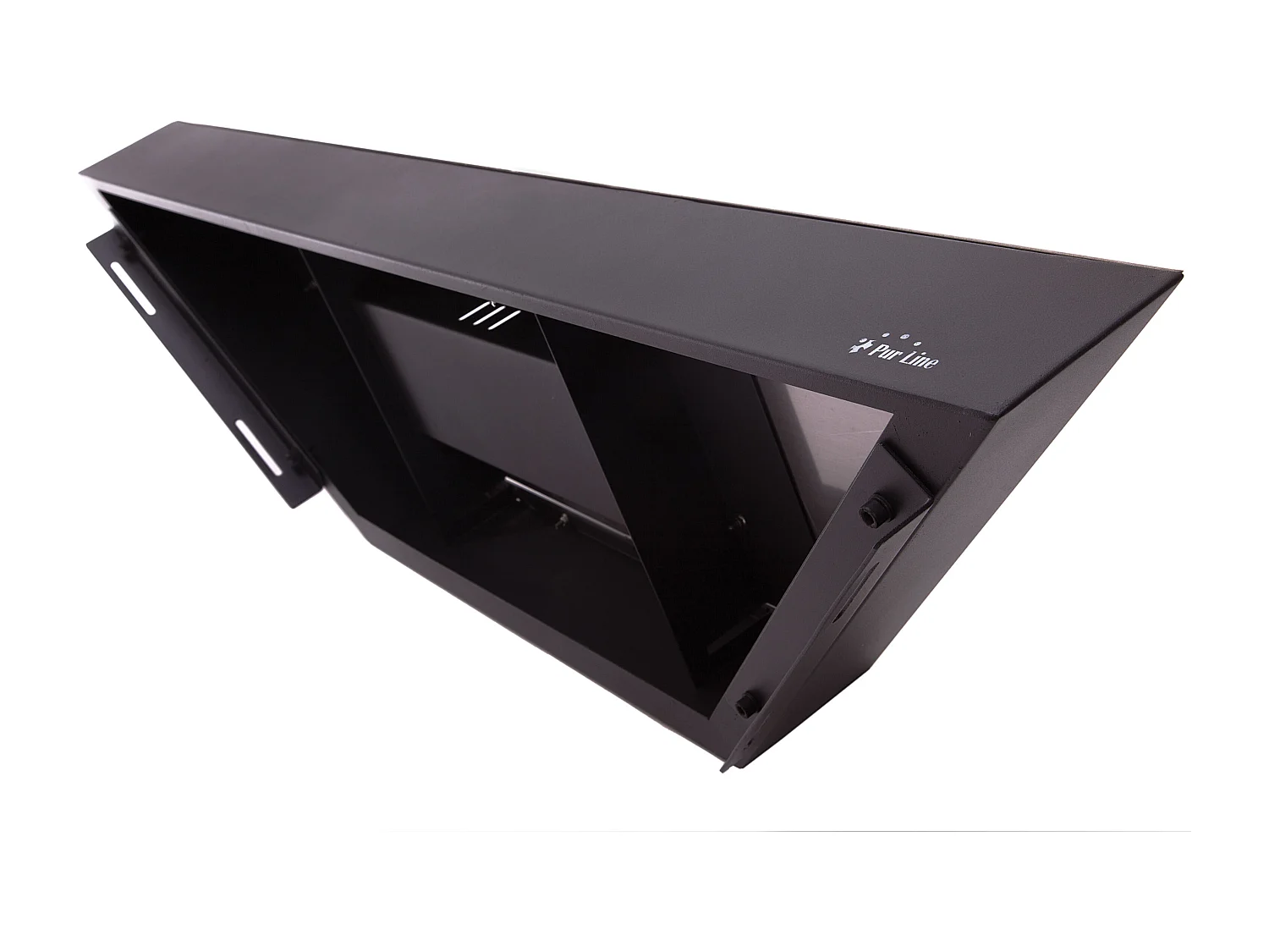 Camino a etanolo da parete con vetro temperato