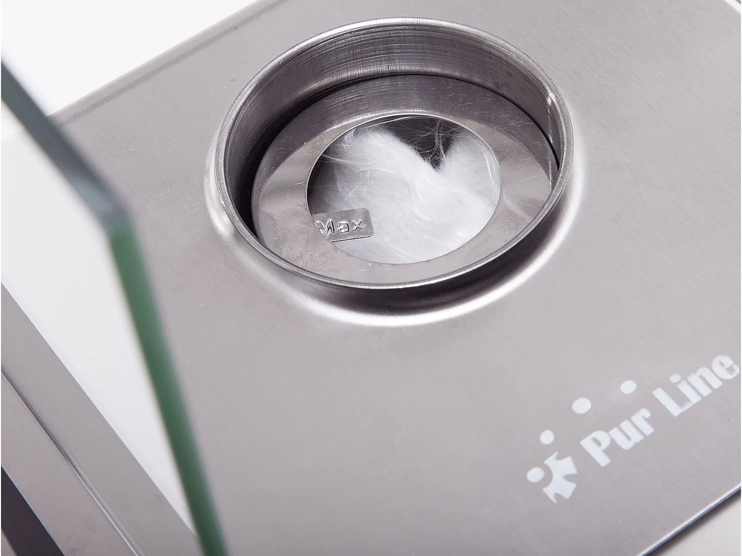 Tafelmodel ethanolhaard in roestvrij staal en gehard glas