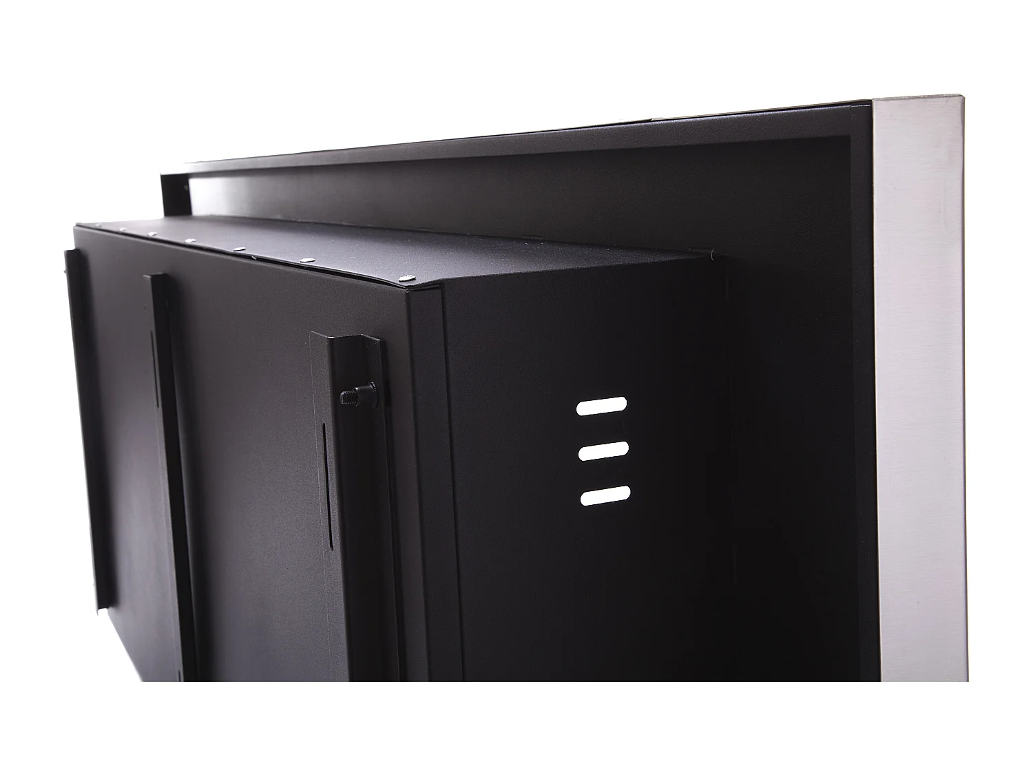 Cheminée à l'éthanol en acier inox et 3 feux