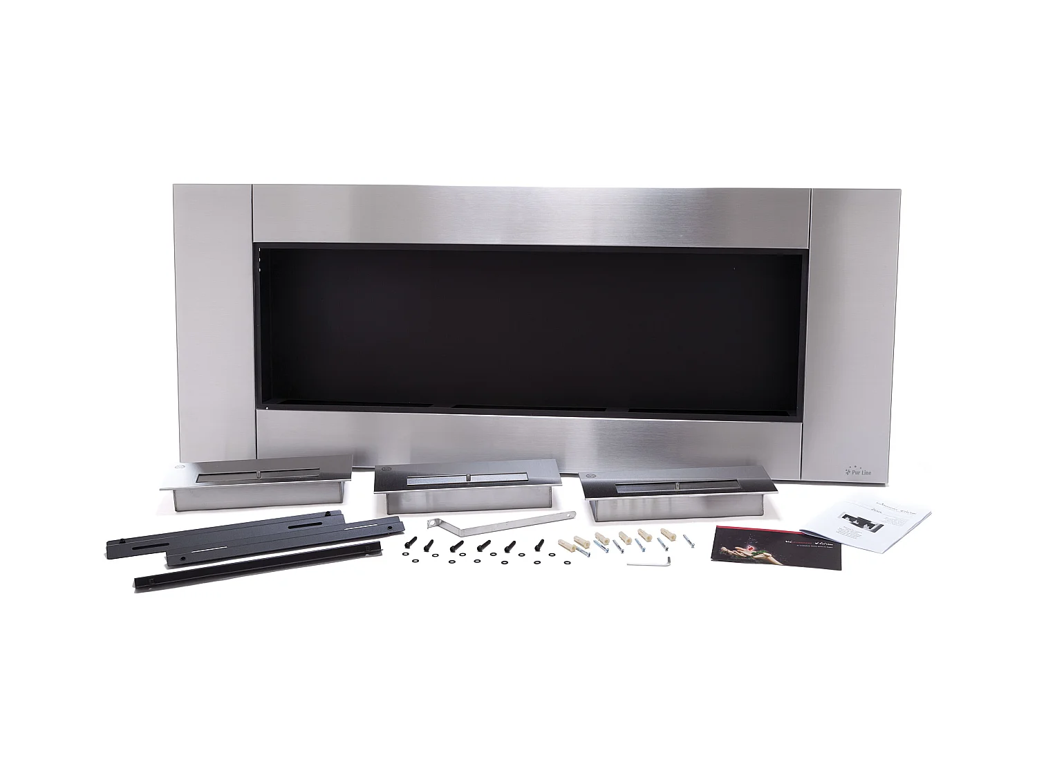 Chimenea de etanol panorámica con 3 quemadores