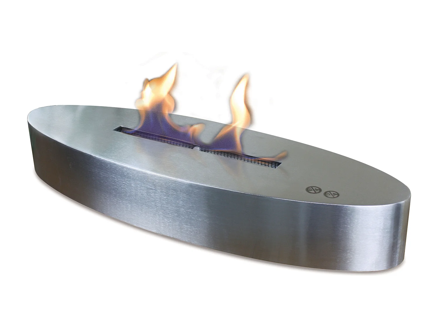 Chimenea de etanol de sobremesa en acero inoxidable