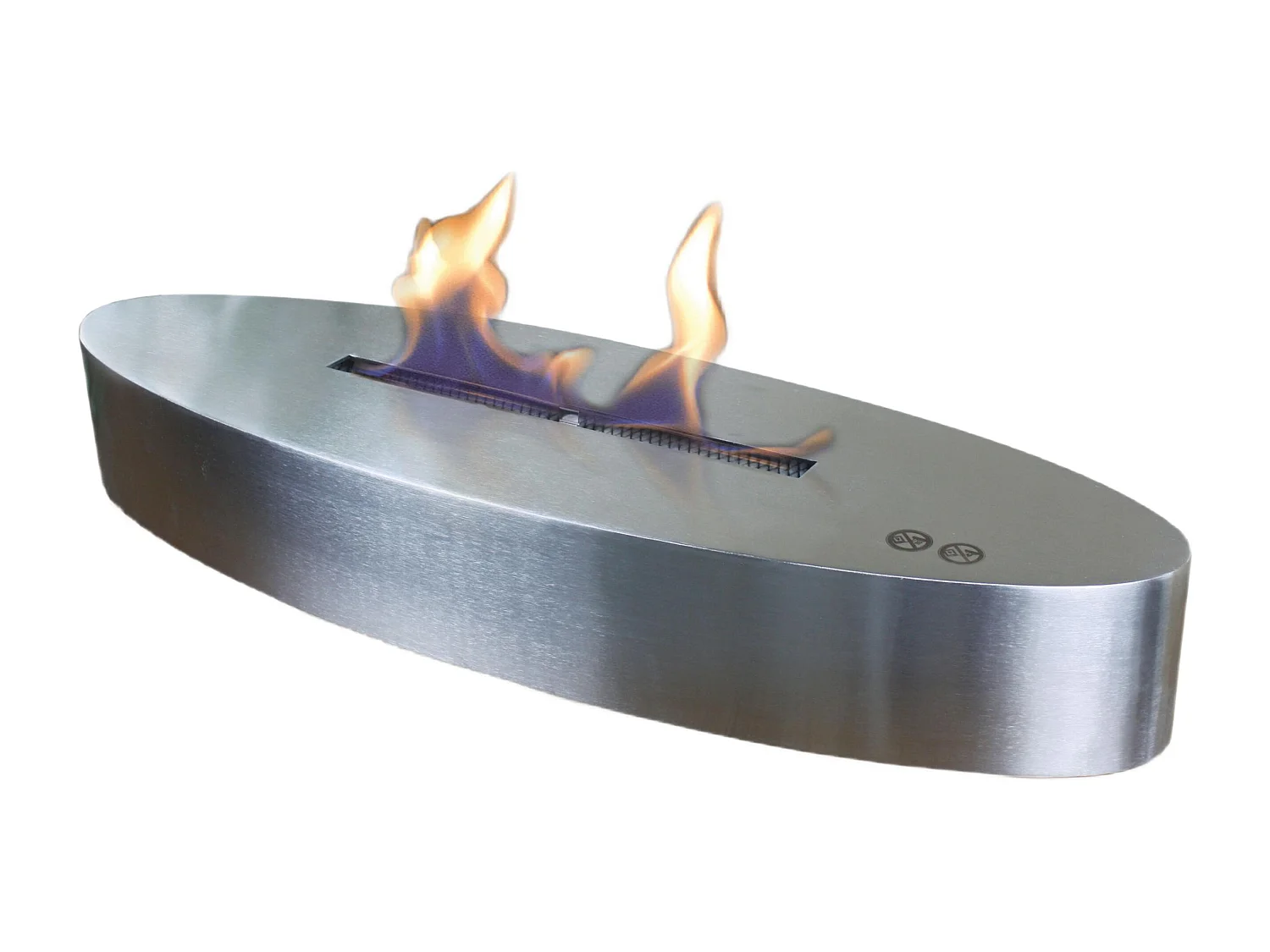 Chimenea de etanol de sobremesa en acero inoxidable