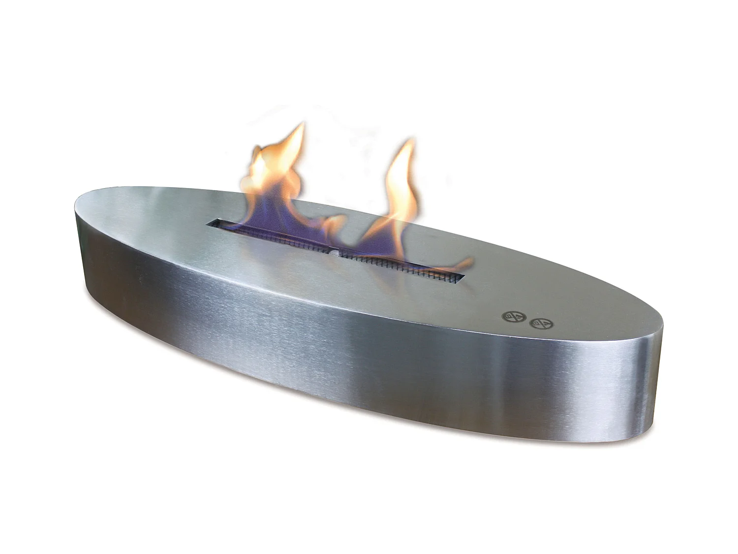 Cheminée de table à l'éthanol en acier inoxydable