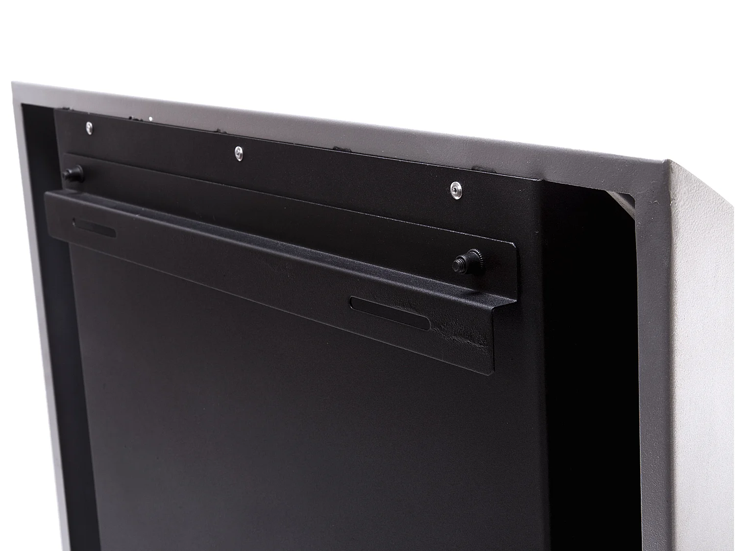 Ethanol haard met gebogen stalen voorpaneel