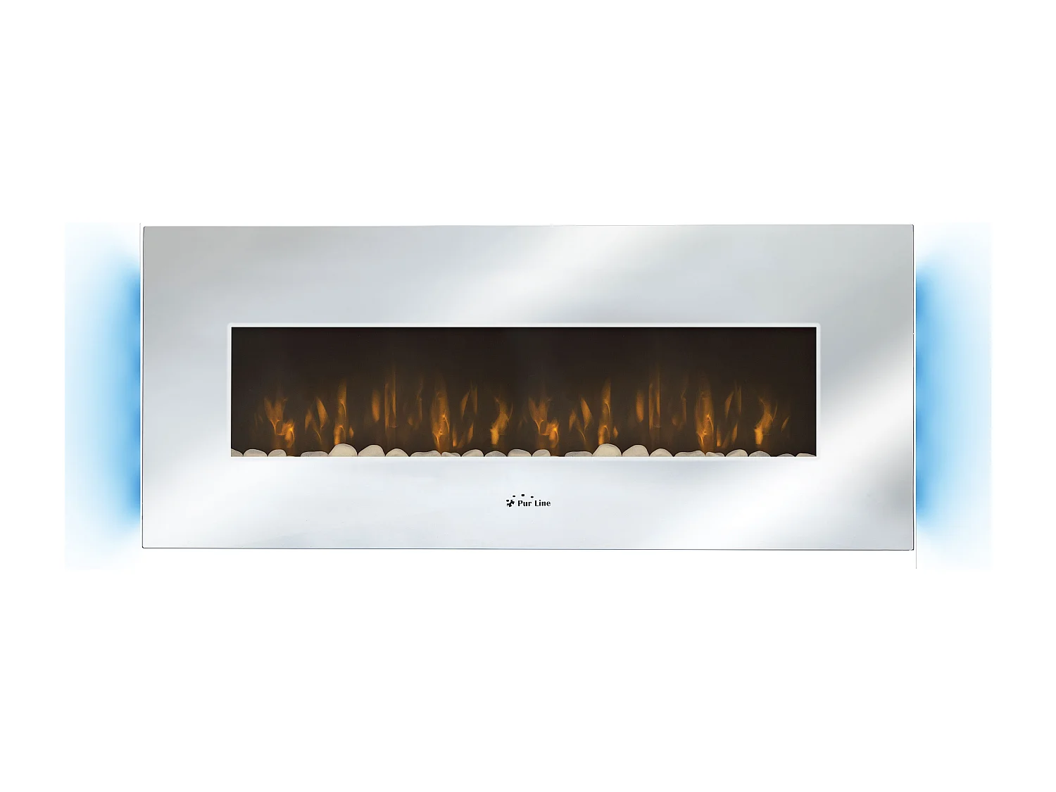 Lareira Elétrica Panorâmica com luz LED ambiental CHE-510 (Espelho)