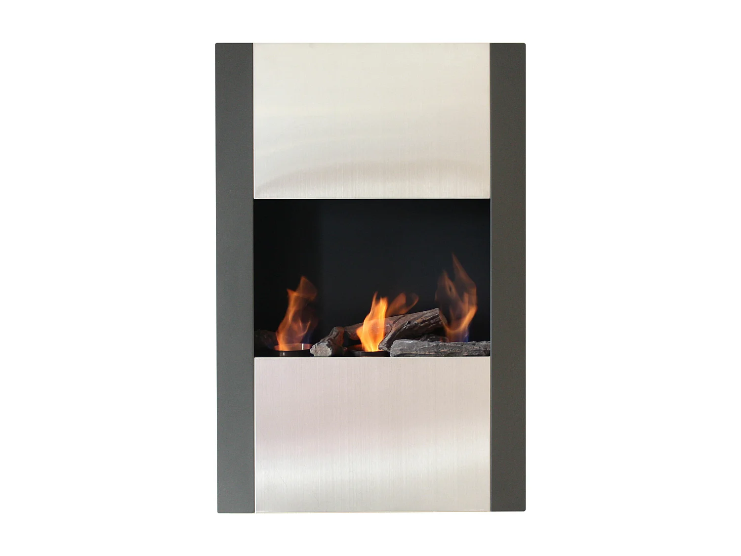 Cheminée à l'éthanol en acier inoxydable