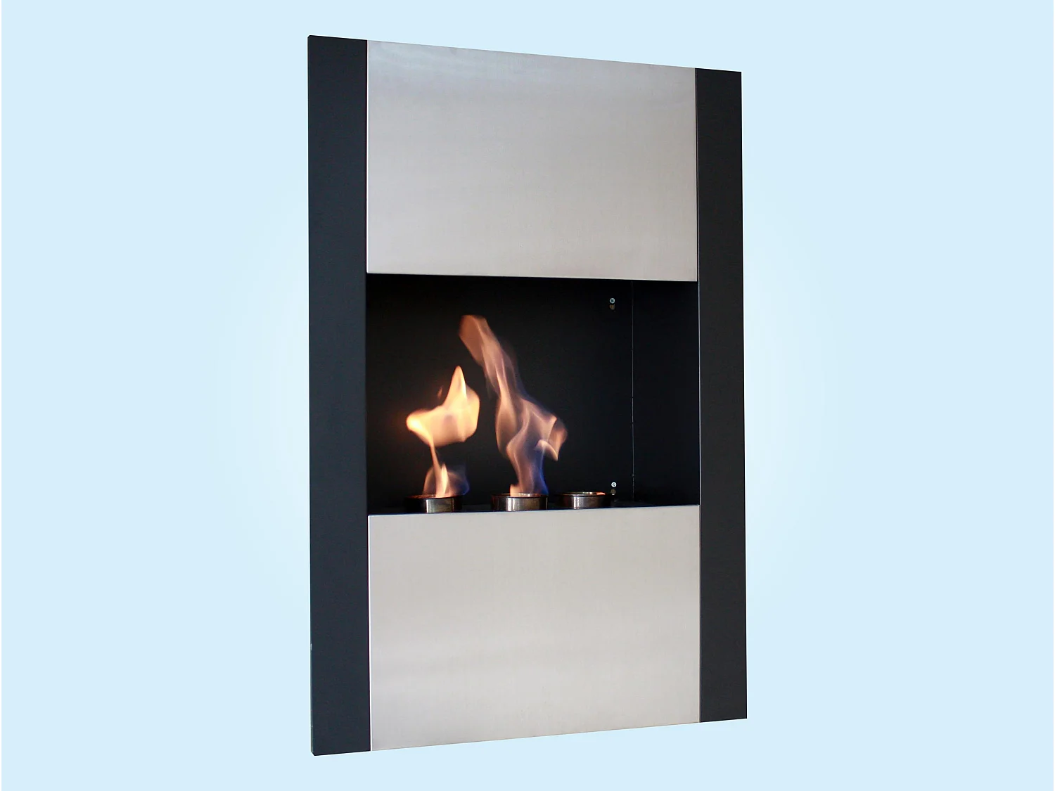 Cheminée à l'éthanol en acier inoxydable