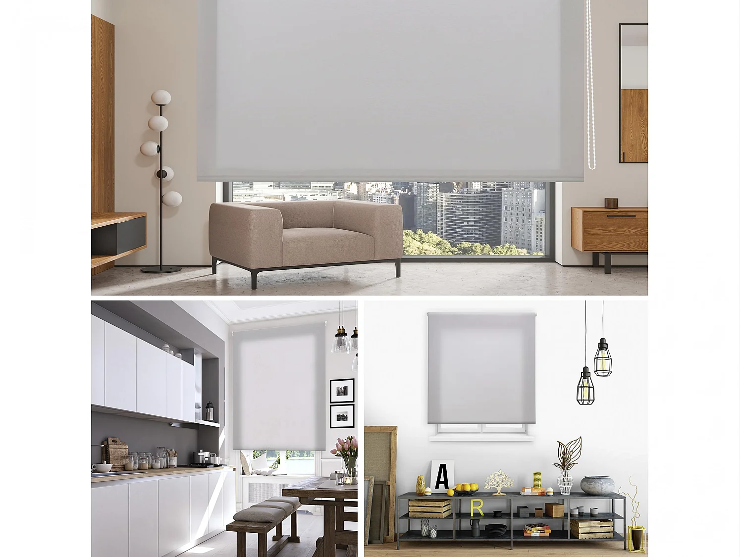 Store enrouleur Polyester Translucide 160x175