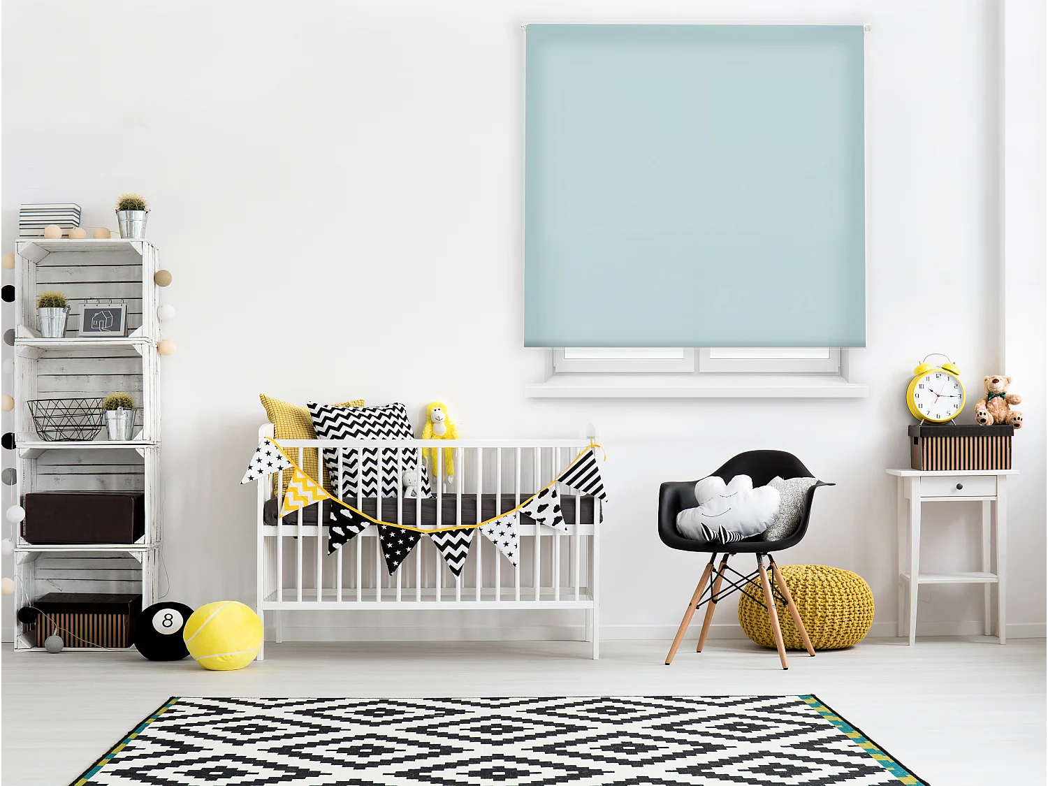 Store enrouleur Polyester Opaque Multicolore