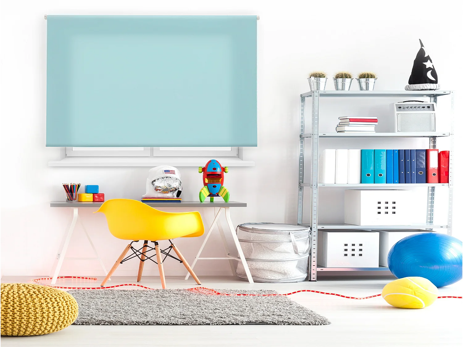 Store enrouleur Polyester Opaque Multicolore