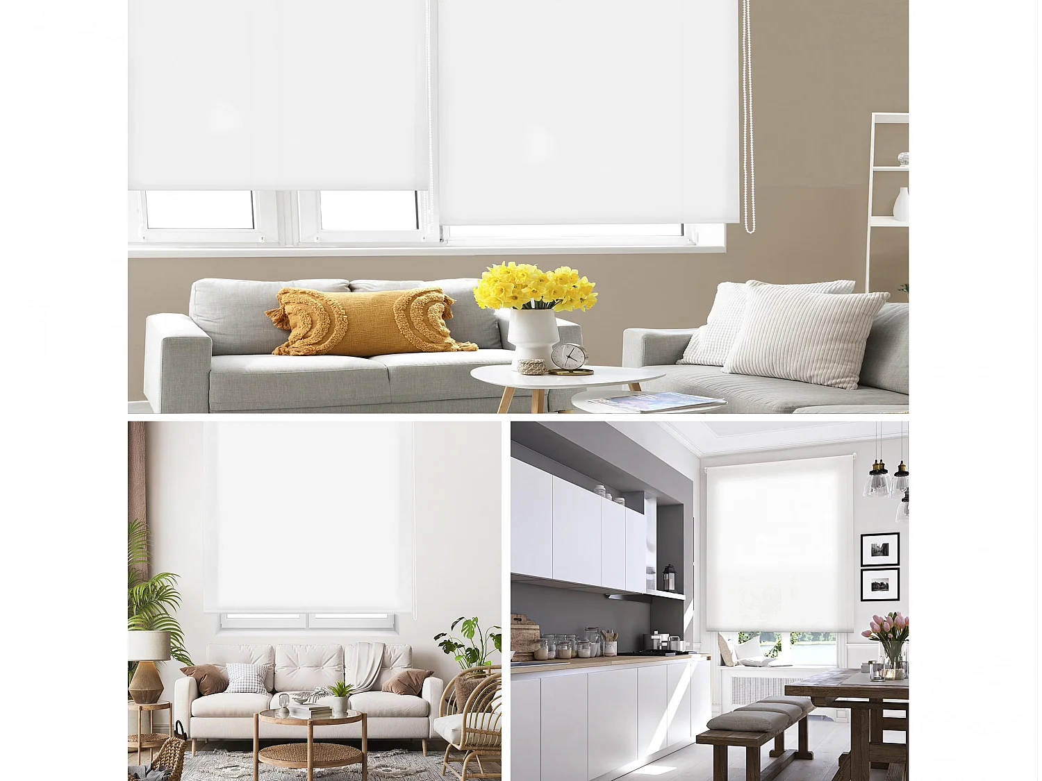 Store enrouleur Polyester Translucide 150x175