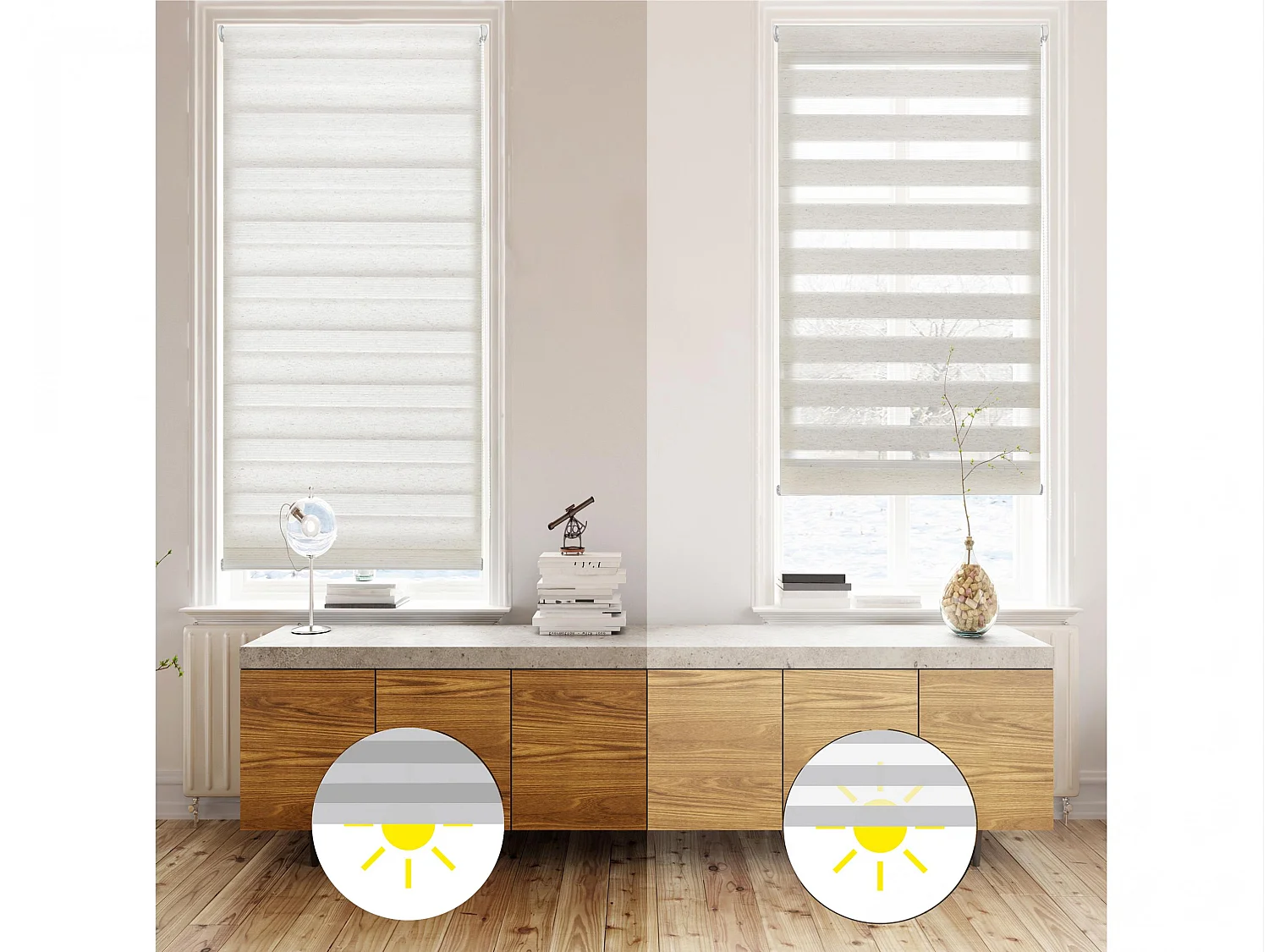 Store enrouleur Polyester Translucide 37x180