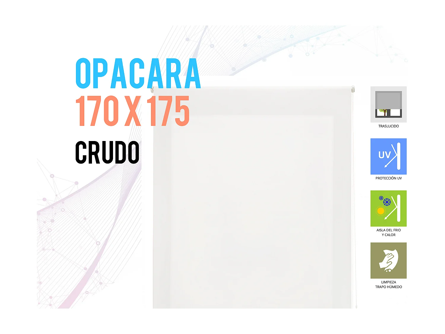 Rolgordijn Polyester ondoorzichtige gladde rolgordijnen