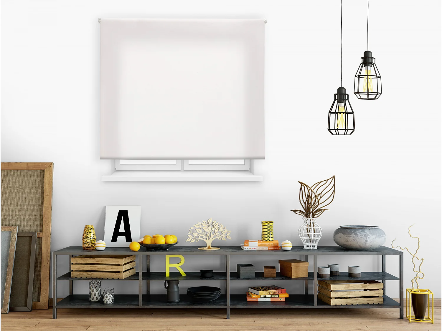 Store enrouleur Polyester Opaque Multicolore