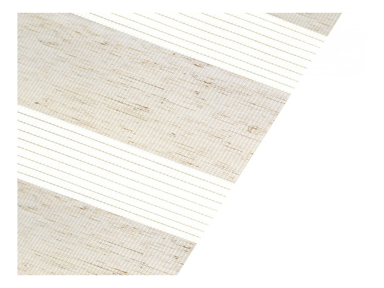 Tweekleurig dag- en nachtrolgordijn met dubbele weving en handketting