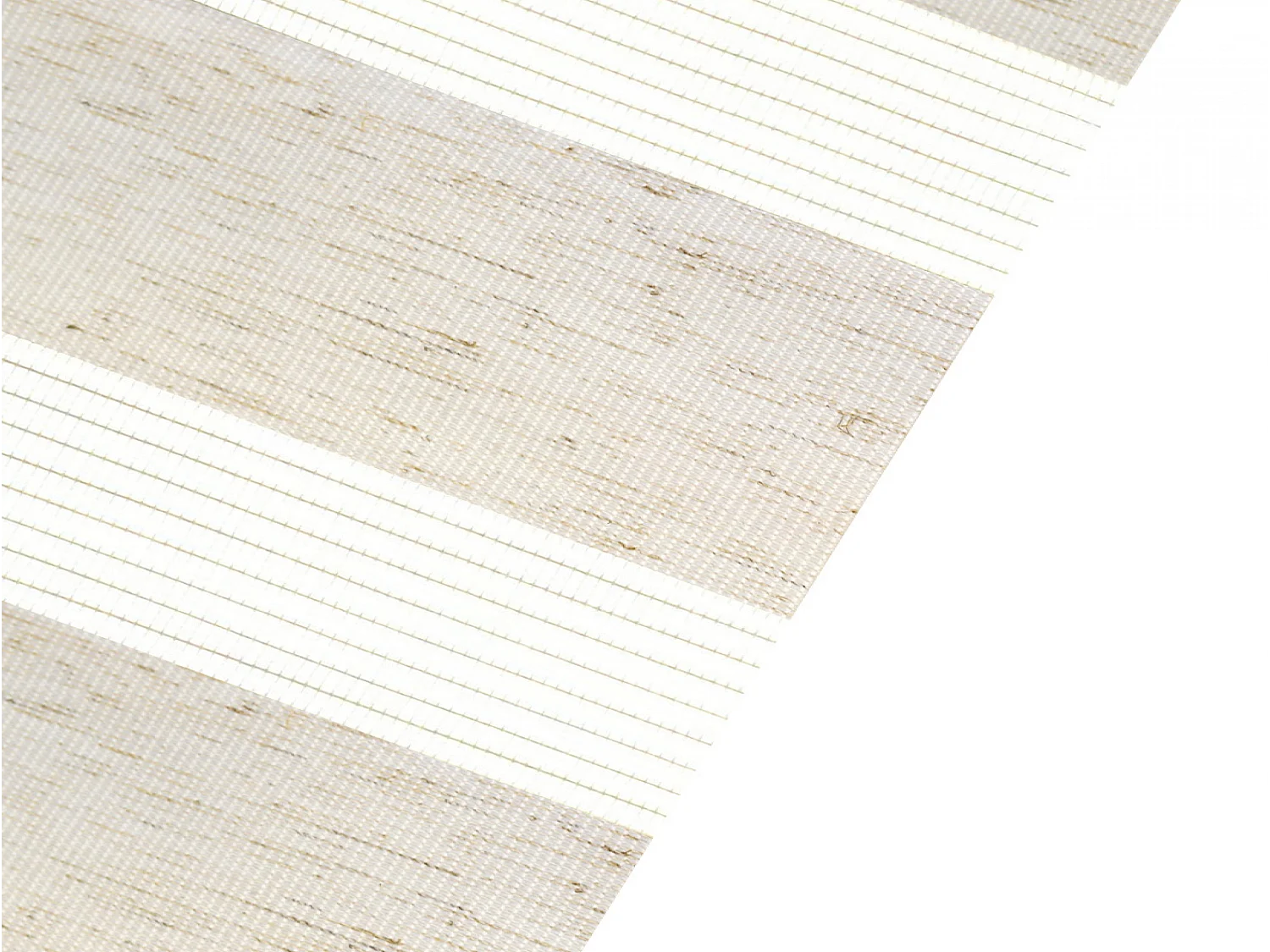 Tweekleurig dag- en nachtrolgordijn met dubbele weving en handketting